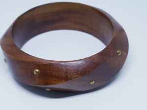 Brazaletes de madera para boda, joyería de fiesta de moda étnica, hechos a mano por HUMAYUN WORLD CRAFTS - Product Image 4