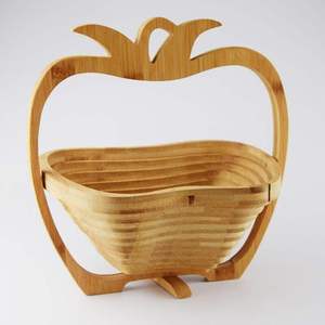 <b>Foldable</b> Bamboo <b>Basket</b> Fruit <b>Basket</b> Home Desktop Storage <b>Basket</b> - Product Image 3