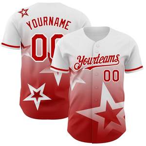 Camiseta de Béisbol, Uniforme de Béisbol, Impresión Personalizada, Cuello en V, Transpirable, para Hombre - Product Image 5