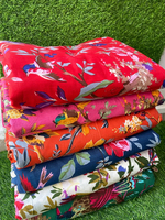 Tissus imprimés floraux 100% coton de haute qualité pour robes rideaux literie décor à la maison ou chemises sacs-vente en gros par la cour