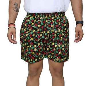 sublimation Printed Custom Men's Shorts Street Wear 100% Cotton High Quality skin friendly shorts Acid Washed Rhinestone Shorts - Product Image 2