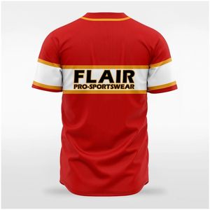 Camisetas de béisbol y sóftbol con cuello redondo de poliéster transpirable personalizables, conjuntos de ropa de diseño impreso sublimado de talla grande - Product Image 4