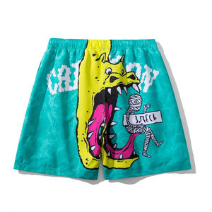 Short de plage pour hommes avec logo personnalisé de haute qualité Maillot de bain non tissé à motif solide imprimé par sublimation - Product Image 6