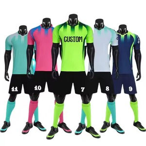 Custom Made Men's Short Sleeves Soccer Wear Breathable Sports Apparel with Logo Good Quality Sale from Pakistan 100 % Mesh - Product Image 1