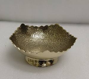 Cuenco para servir de latón dorado de alta calidad para restaurantes de Hotel en casa-Vajilla elegante para comida de Comprador comercial de mesa - Product Image 4