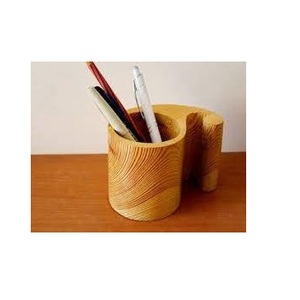 Customized Shape Wooden Desk <b>Pen</b> Pencil Holder Stand Multi Purpose Use Pencil Cup <b>Pot</b> Desk Organizer Wholesaler - Product Image 5
