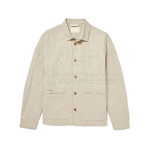 Chaqueta de Trabajo para Hombre, de Alta Calidad, con Costuras Finas, Acabado Liso, Diseño Minimalista, Aspecto Limpio y Sencillo, Elegante - Product Image 6