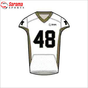 Maillots de football entièrement personnalisés imprimés et short assorti, uniforme de football américain pour adultes, 100% polyester - Product Image 1