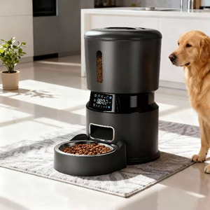 Sudex OEM - Dispensador de Comida para Mascotas de 4.4L, Impermeable, con Temporizador Automático, Batería, Botón de Seguridad, Control de Porciones, para Perros y Gatos - Product Image 2