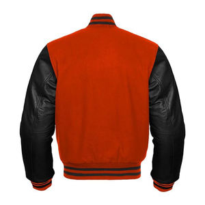 OEM personalizado Bomber Letterman béisbol bordado Varsity chaqueta Old School Usa Varsity chaquetas CollegeBaseballjacket para hombres - Product Image 4