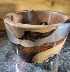 Cuenco de resina de madera de primera calidad hecho a mano artesanal moderno rústico hogar centro de mesa elegante cocina exhibición - Product Image 3