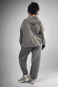 ชุดวอร์มแบบสวมหัวมีฮู้ดโอเวอร์ไซส์สำหรับผู้หญิงชุดวอร์มลำลองแบบสั่งตัด - Product Image 5