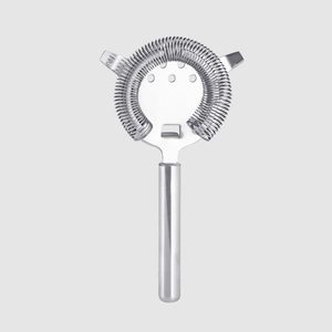Colador de Cócteles Hawthorne de Acero Inoxidable Resistente con Doble Salida, Resorte de Alta Precisión para Filtrado, Herramienta de Bar - Product Image 1