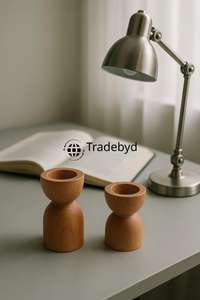 เชิงเทียนไม้สุดหรู งานแฮนด์เมดระดับพรีเมียม ของตกแต่งบ้าน ให้แสงสว่างอบอุ่นในบ้าน Tradebyd - Product Image 6