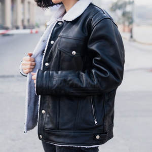 เสื้อแจ็คเก็ตหนังแกะสำหรับผู้หญิง แบบถักลายเรียบ บุผ้าอุ่น เป็นมิตรกับสิ่งแวดล้อม เหมาะสำหรับการเดินทางและสวมใส่ลำลองในฤดูหนาว - Product Image 2