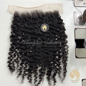 Frontal de encaje de cabello humano sin procesar virgen crudo 8-40 pulgadas 100% cabello humano vietnamita - Product Image 1