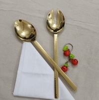 Couverts design en acier inoxydable doré 5 pièces avec manche en spirale cuillère fourchette couteau couverts de luxe pour repas fête mariage
