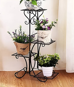 Hot Selling Decorative Metal Plant <b>Stand</b> 4 Tier Flower <b>Pot</b> Holder for Garden Outdoor Indoor - Product Image 3