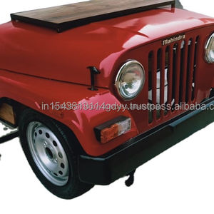 Table voiture vintage avec chaises et look rustique nouveau design industriel tracteur café meubles asthique look console table - Product Image 3