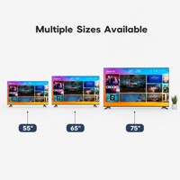 Harga Pabrik Televisi LED Tanpa Bingkai 65 Inci 4K 60Hz Panel BOE CSOT A+ Smart TV untuk Proyek