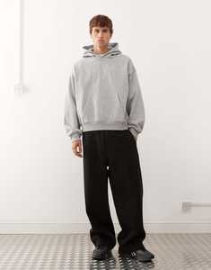 Sweat-shirt à capuche décontracté surdimensionné en coton 100% avec strass délavés à l'acide tendance, personnalisé, respirant, pour l'hiver - Product Image 6