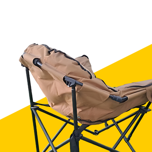 Chaise moderne en coton laminé souple pliable et légère avec structure en métal vente en gros portable pour jardin extérieur logo OEM dans les parcs - Product Image 3