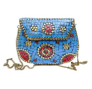 Exportador indio elegante diseñador artesanía bolsas de metal bolso para monedero Ropa Accesorios de metal bolsas superventas - Product Image 1