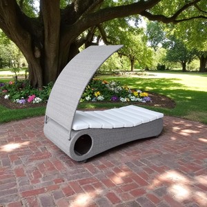 2025 Best-seller Ensemble de mobilier d'extérieur moderne fabriqué au Vietnam Canapé de jardin Lit de soleil en rotin à cadre en aluminium pour hôtels Villas en osier - Product Image 6