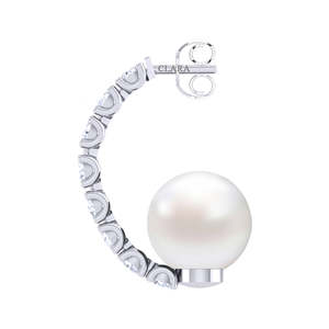 Clara - Pendientes Clásicos de Plata de Ley 92.5 con Perlas, Regalo para Mujeres y Niñas - Product Image 4