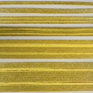 Handmade French Wire <strong>Thread</strong> Fabric with <strong>Sequins</strong> Manufacturer's Ceremonial Gold Braid Lace Trim <strong>for</strong> Uniforms - Product Image 4