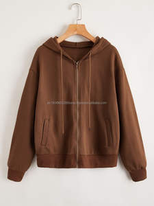 Sweat-shirt à capuche unisexe avec fermeture éclair intégrale, broderie de logo personnalisée, polaire, fermeture éclair, sweat-shirt à capuche zippé - Product Image 2