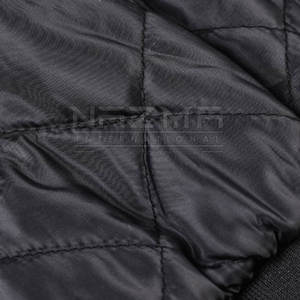 Blouson aviateur grande taille pour hommes fabriqué en usine pour adultes vêtements d'hiver avec col montant et logo avant vêtements en toile chauds - Product Image 6