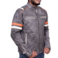 Nouvelle arrivée de veste de motard classique design de mode personnalisée 2025 veste en cuir pour hommes élégants vestes en cuir de moto personnalisées