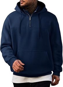 Sudaderas Casuales de Invierno para Hombre, Color Sólido, 100% Algodón, Felpa, Corte Regular, Secado Rápido y Transpirable, Ecológicas, con Bolsillo, Alta Calidad - Product Image 3