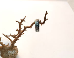 Handcrafted 925 Solid Sterling <b>Silver</b> Bohemian Style Customizable Spinner <b>Rings</b> Unisex <b>Chunky</b> Bezel Setting Thumb <b>Rings</b> Wedding - Product Image 3