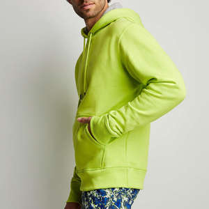 Sweat-shirts à capuche pour hommes OEM, écologiques, 100% coton, respirants, sans doublure, coupe ample avec polaire doux pour l'hiver - Product Image 2