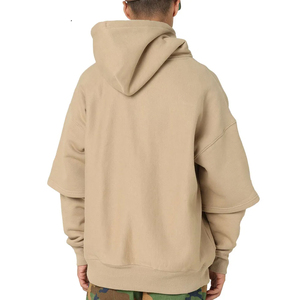 Meilleur design personnalisé, vente chaude, sweat à capuche pour homme, vente en gros, design personnalisé, pull uni, couleur unie, 100% coton, écologique - Product Image 2