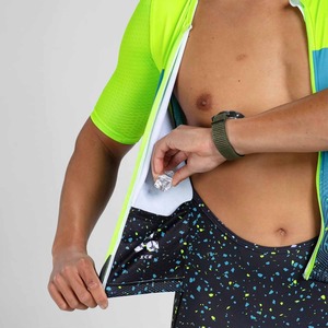 Precio bajo Venta caliente Transferencia de calor Impreso Pecho Cremallera Frontal Personalizable Uniforme de Triatlón de alta calidad Producción de Pakistán - Product Image 6