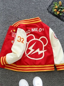 Chaqueta universitaria de alta calidad para niños, nuevo estilo de moda, parches de bombardero bordados de manga larga, venta al por mayor, otra ropa - Product Image 3