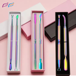 Pousse-cuticules de haute qualité en acier inoxydable multi-usages, éliminateur de peaux mortes, outils de manucure et nail art, marque privée par Bahasa Pro - Product Image 5