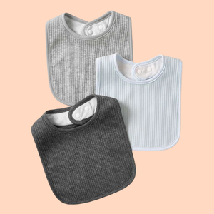 Bavoirs pour bébé en silicone souple sans BPA faciles à nettoyer bavoirs d'alimentation réglables pour nourrissons en vrac étanches - Product Image 4