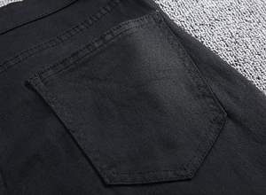 Pantalones Vaqueros Ajustados Rotos de Moda para Hombre, Pantalones Vaqueros de Mezclilla de Alta Calidad con Estilo Personalizado para Hombre - Product Image 4