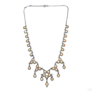 สร้อยคอมุกเงินหรูหราสำหรับผู้หญิง ของขวัญที่สมบูรณ์แบบ - Product Image 2