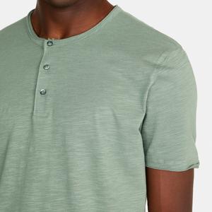 Camiseta de manga corta para hombre, camisa de cuello redondo con hombros descubiertos, 100% algodón, estampada, orientada a la exportación, directa de fábrica, de BD - Product Image 3