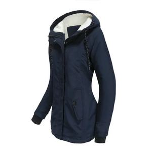 Chaqueta de Forro Polar para Mujer, Nueva, Lisa, con Cierre Completo, Gruesa, Abrigada, para Invierno, de Primera Calidad - Product Image 1