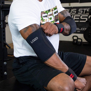 Protección para levantamiento de pesas, Banco de sentadillas, prensa de presión, protector de codo, manga elástica transpirable para brazo, equipo de protección para gimnasio - Product Image 5