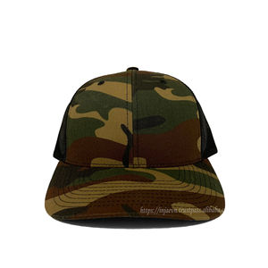 Sombreros de camionero de alta calidad con camuflaje personalizado, sombreros de malla bordados personalizados, gorras deportivas al por mayor - Product Image 1
