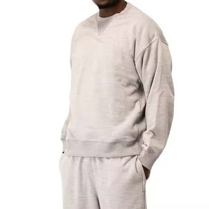Fabricant de gros de haute qualité, poids lourd 100% coton, broderie surdimensionnée, sweats à capuche et sweat-shirts pour hommes 2025 - Product Image 5