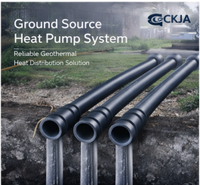 Tubería de Agua Redonda de HDPE CKJA de 32 mm, No Tóxica, Anticorrosiva, Colector de Distribución Geotérmica para Sistemas de Bombas de Calor de Fuente Terrestre