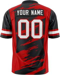 Custom Logo Sublimated American Football Jersey Set Youth Uniform with Short Sleeves Blank Jerseys Legging Shirt Style - Product Image 2